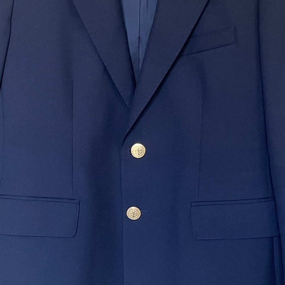 Boys Vineyard Vines 100% Wool Navy Blazer Size 18 - Picture 2 of 4